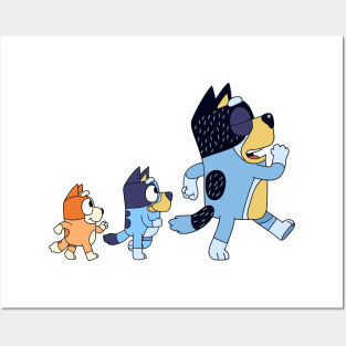 Bluey Walking Posters and Art